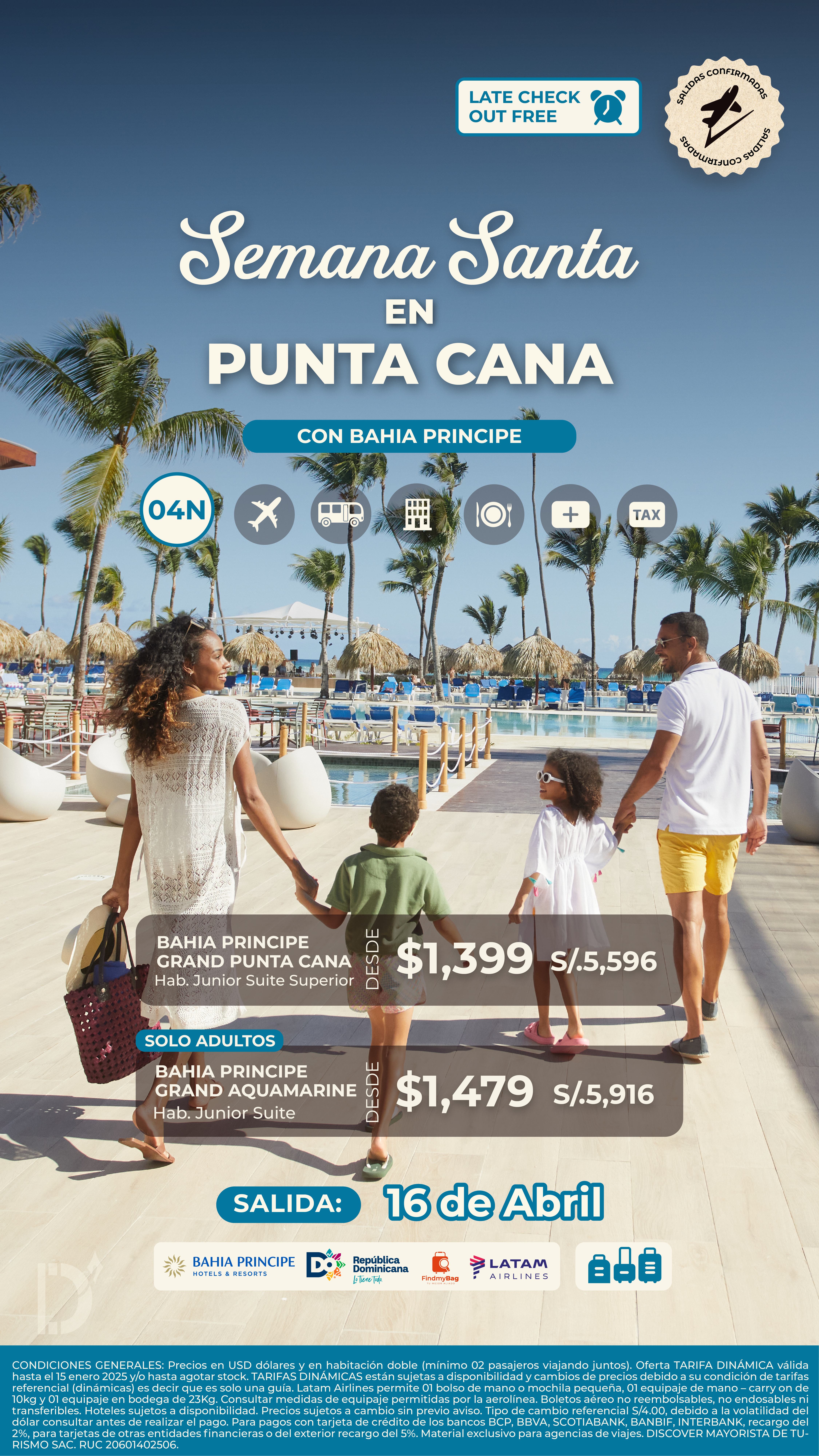 Semana Santa Punta Cana - Bahia Principe - Abril 2025 - Latam